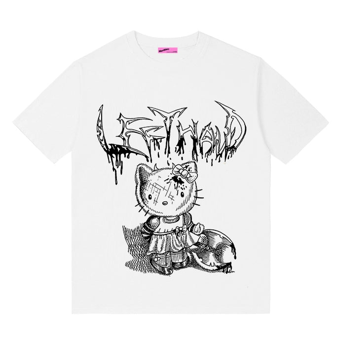 Spice Girls T-shirt Punk Printed T-shirt Loose Fitting Top (L M S) 37702:577774