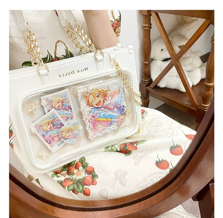 Large Capacity Ita Bag, Checkered Background 43233:779408