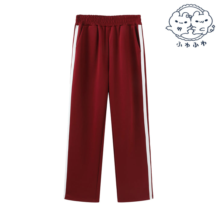 Red Jersey Outfit, Sporty Jacket & Elastic Waist Pants (Red) 44860:827120