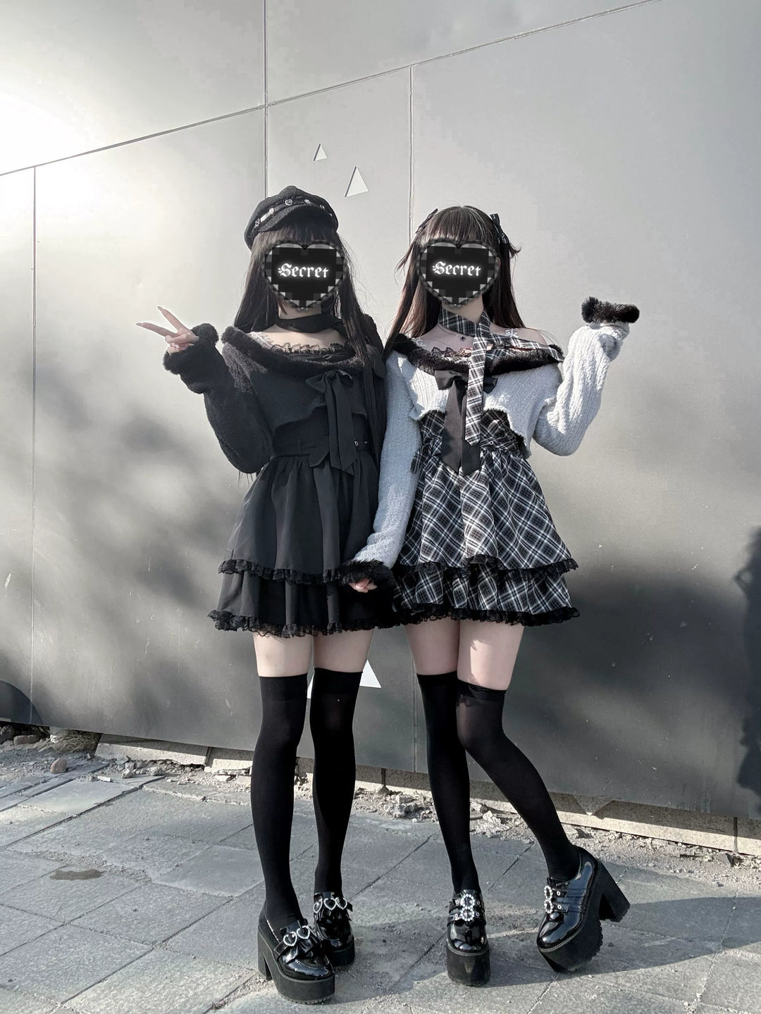 Jirai Kei Camisole Dress, Cropped Outerwear 44084:796558