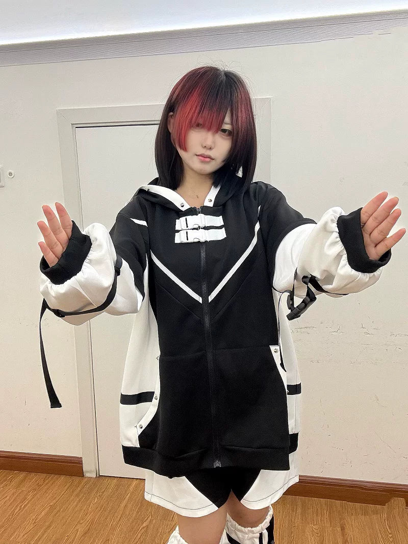 Tenshi Kaiwai Hooded Jacket Set, Detachable Sleeves 45873:868394
