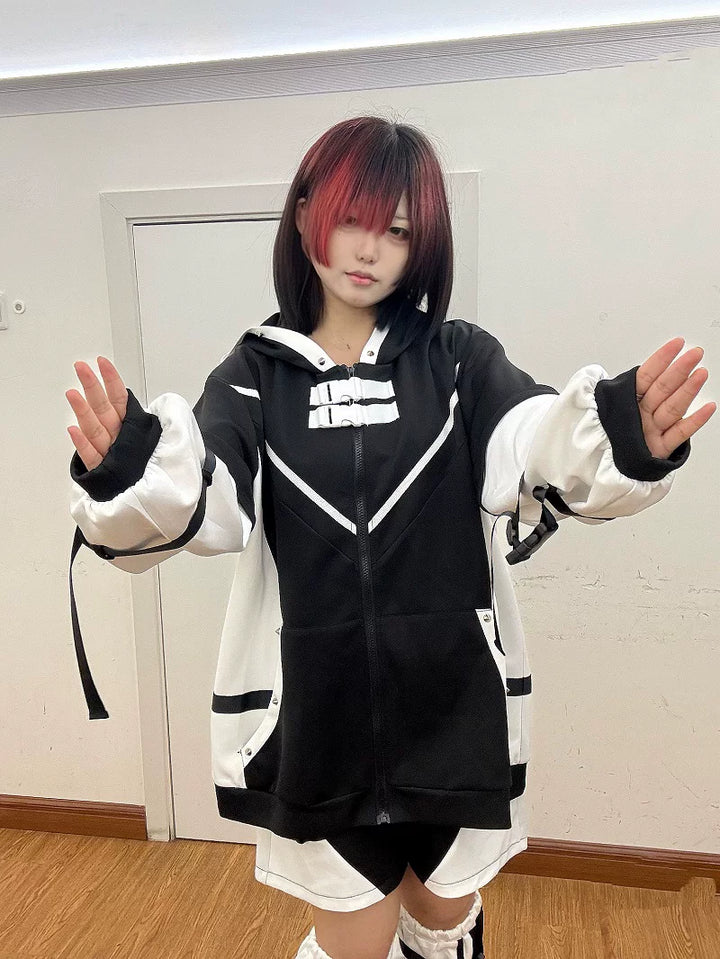 Tenshi Kaiwai Hooded Jacket Set, Detachable Sleeves 45873:868394