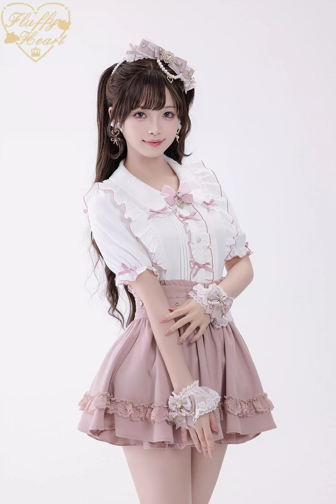 Jirai Kei High Waist Skirt, Built-in Safety Shorts 45720:860308
