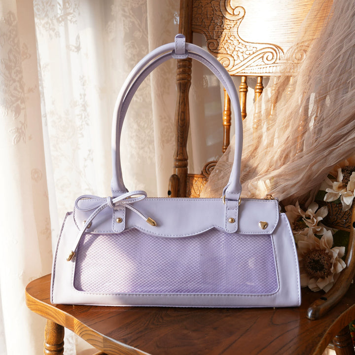Vintage Baguette Itabag, Detachable Crossbody Shoulder Strap (Purple) 45413:848840