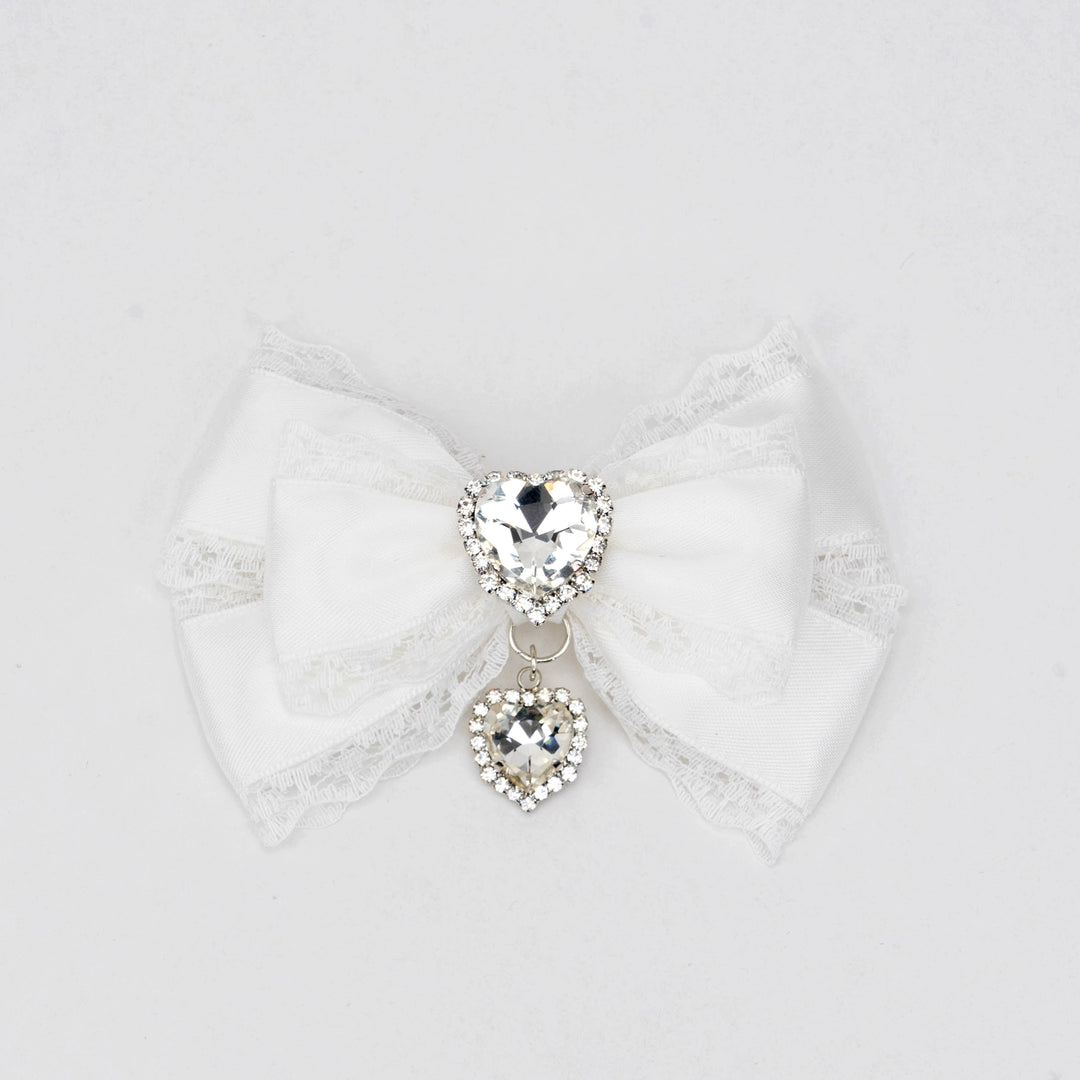 13-Color Jirai Kei Subculture Lace Rhinestone Bow Hair Clip 21590:310914