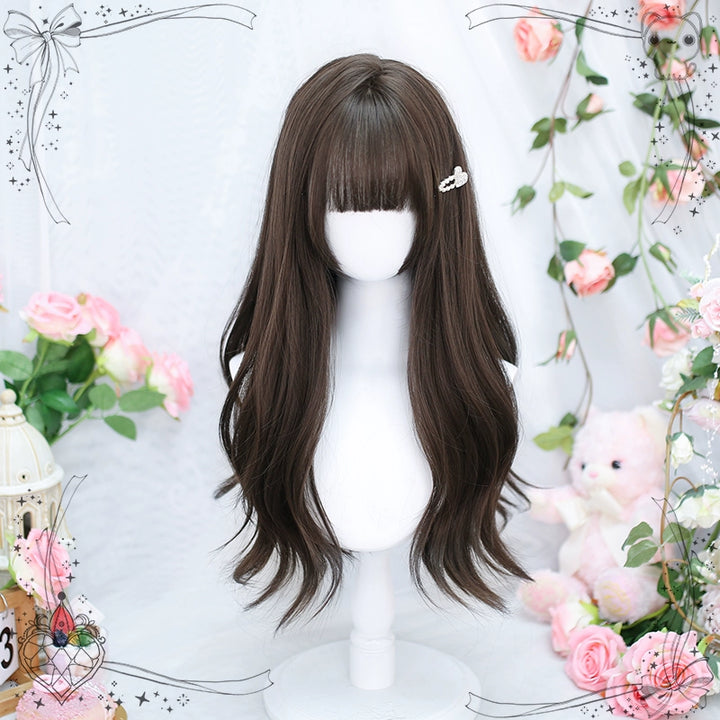 Lolita Wig Long Curly Hair And Straight Bang Multicolors 35930:507120 35930:507120