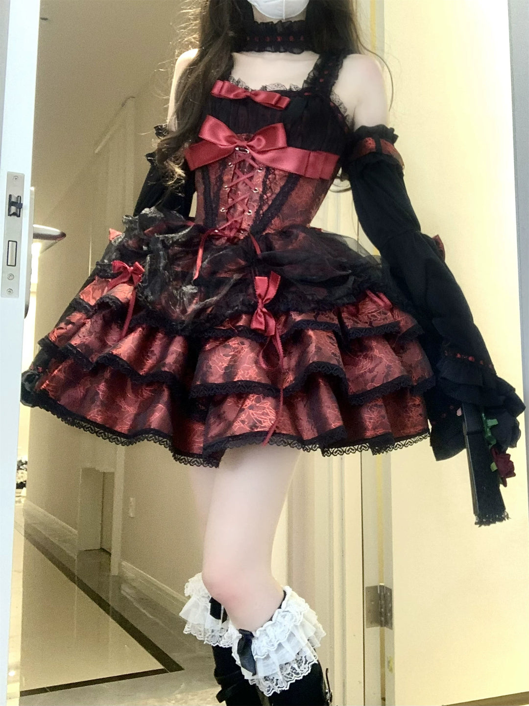 Ballet Lolita Dress Subculture Gyaru Lolita Dress 35312:493044