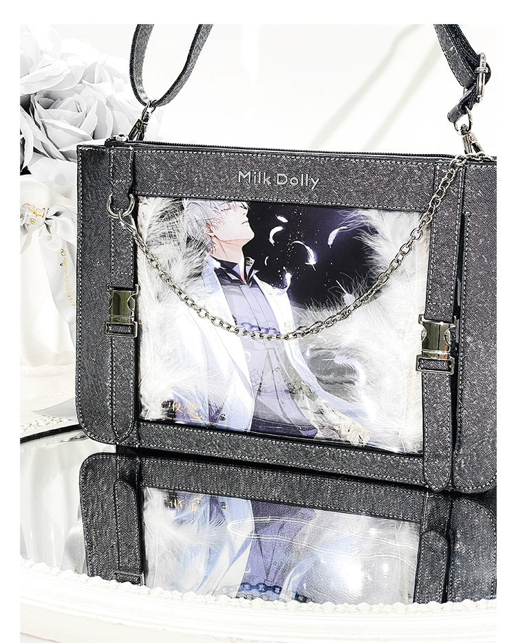Square Crossbody Itabag, Detachable Chain 43234:779473