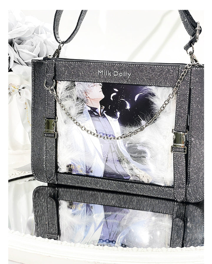 Square Crossbody Itabag, Detachable Chain 43234:779473