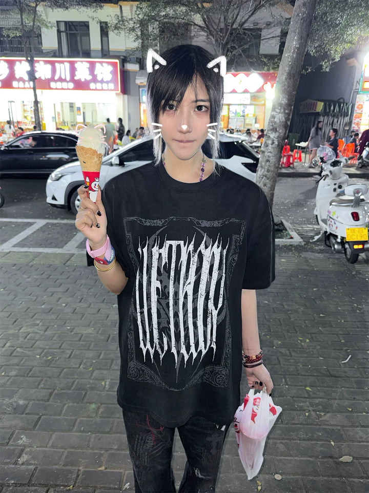 Summer Printed Sub-Culture Shirt, Cotton Fabric 44777:826976