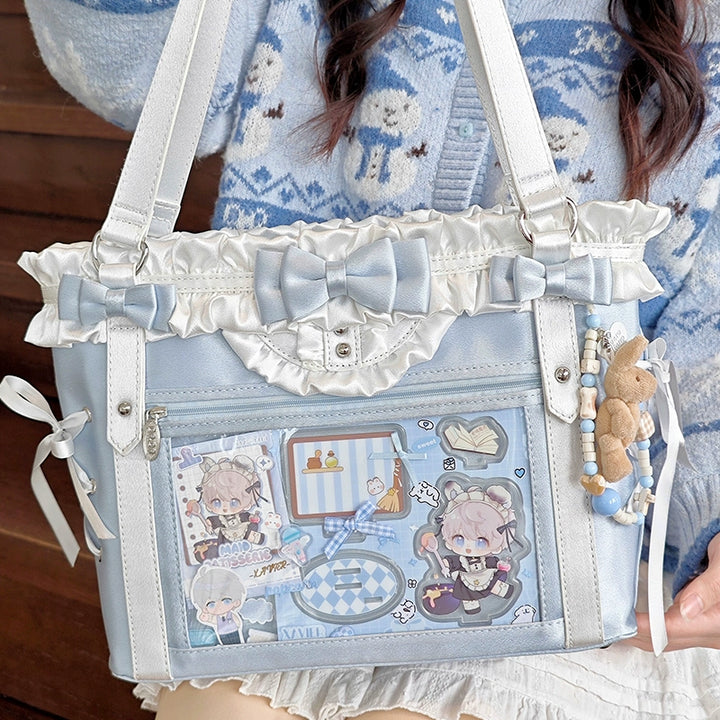 ACG Culture Satin Ita Bag Handle Bag With Removable Ribbon 43101:765748