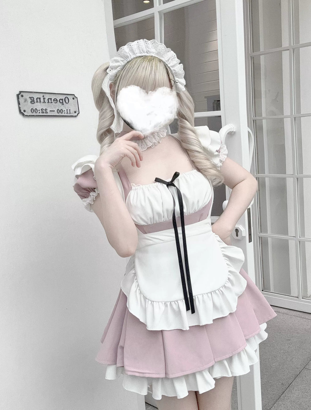 Kawaii Maid Dress, Detachable White Apron 43805:786130