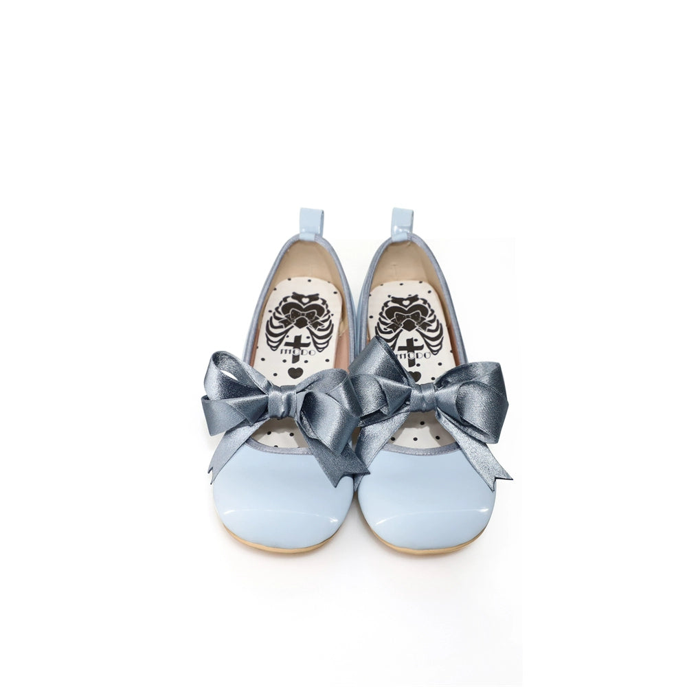 Lolita Shoes Green Blue Shoes Round Toe Cute Leather Heels (34 35 36 37 38 39 40 41) 37060:546484