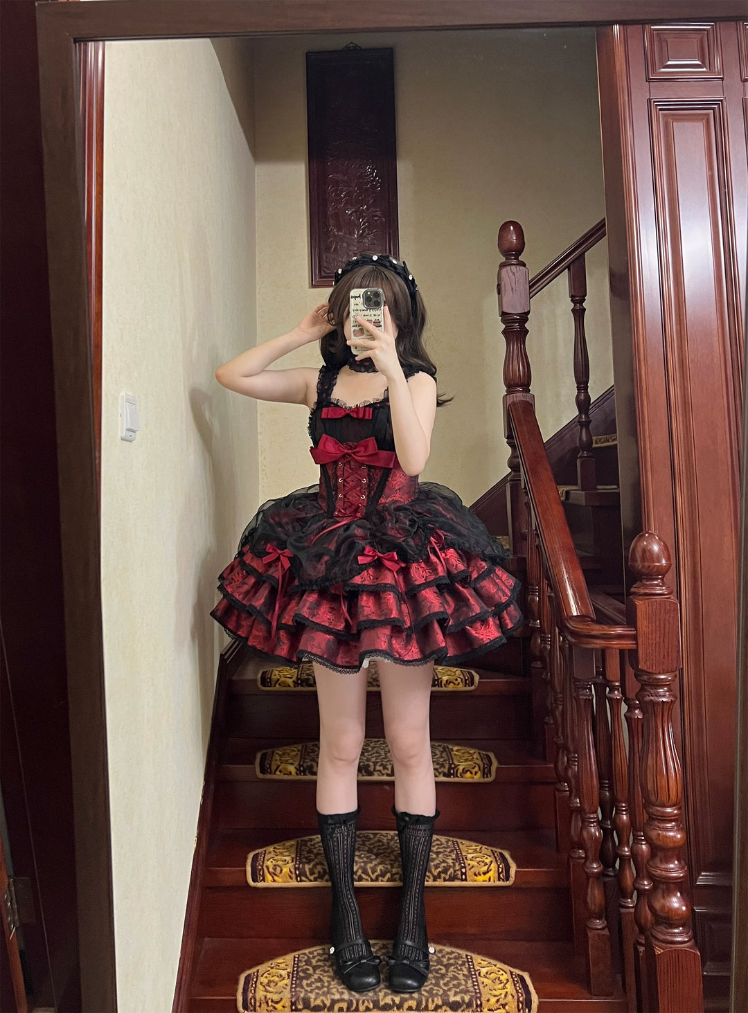 Ballet Lolita Dress Subculture Sweet Spicy Lolita Dress 35312:493092 35312:493092