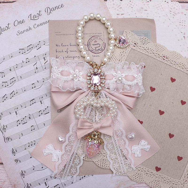 Jirai Kei Key Chain & Bag Charm, Rhinestone Decoration 45074:837226