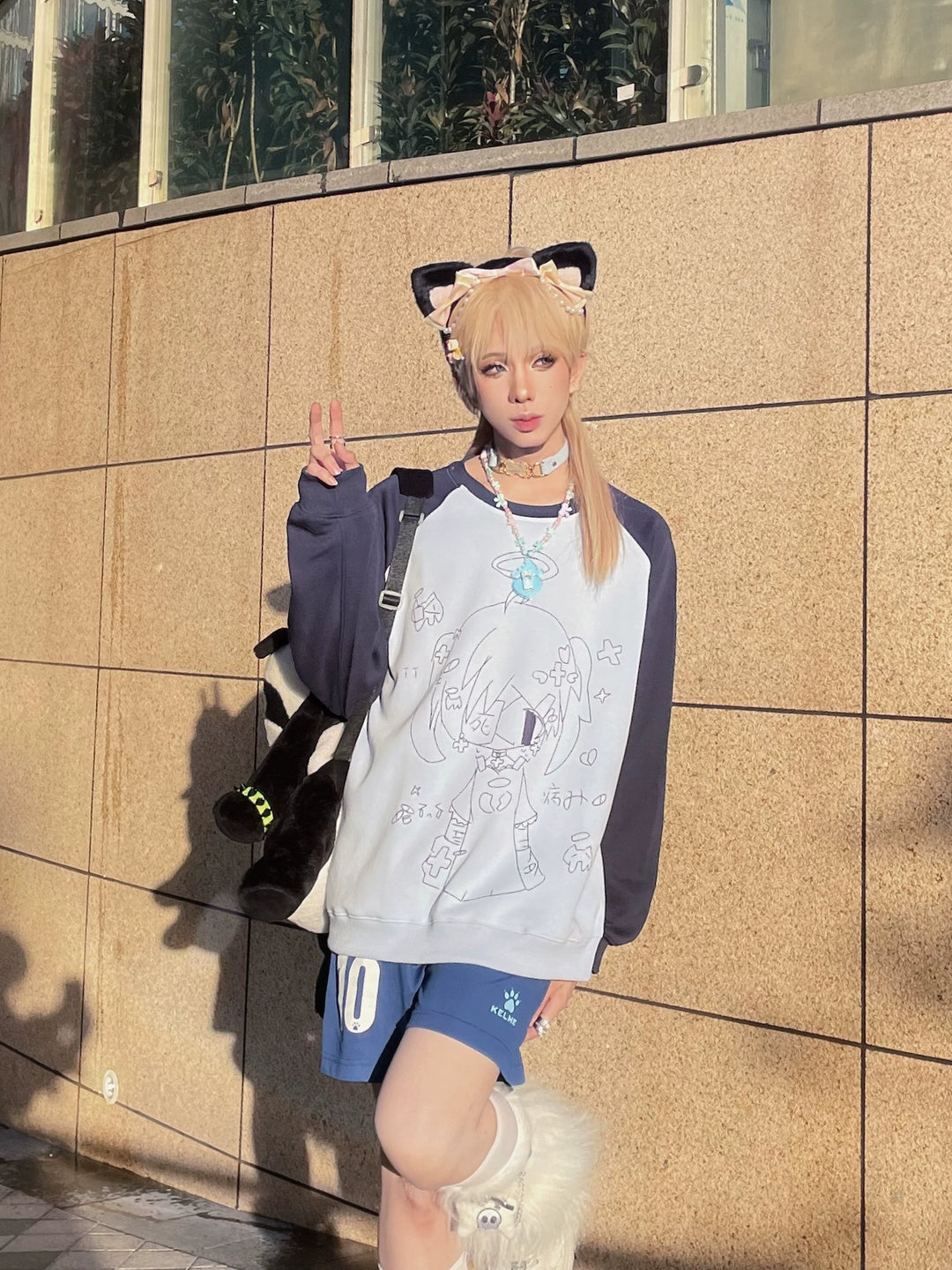 Kawaii Aesthetic Sweatshirt Anime Pattern Hoodie 33996:474476 33996:474476