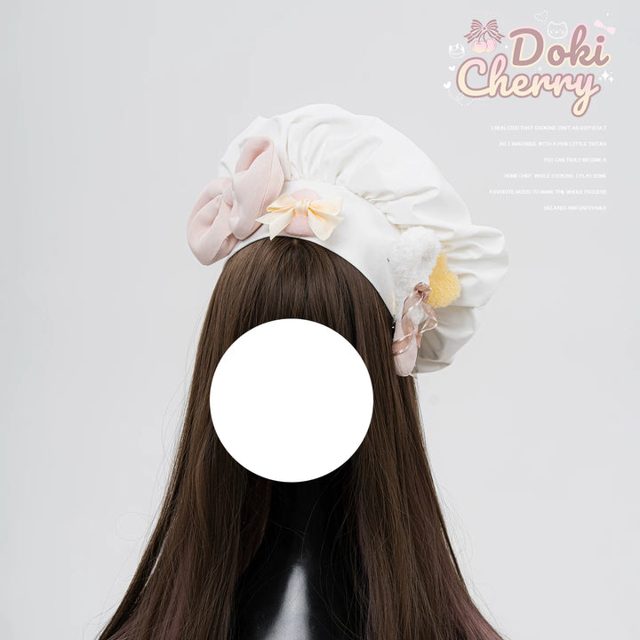 Kawaii Lolita Baker-Inspired Blouse, Suspender Skirt (M) / L M S XL) 44466:809165