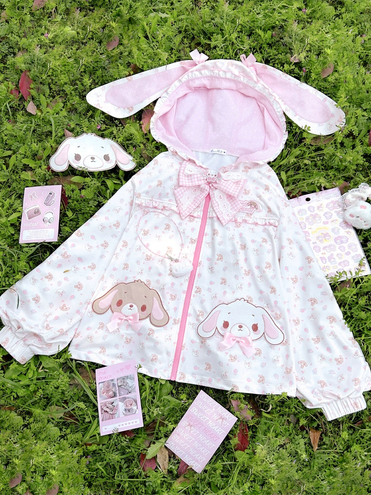 Pink Bunny Kawaii Jacket, UPF50 Sun Protection 42914:757479