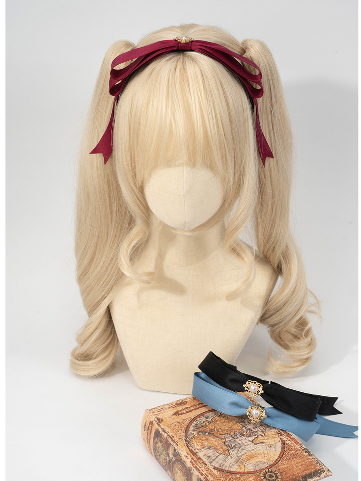 Lolita Headdress Jirai Kei Hairband Bow Headband Multi-color 35292:487790 35292:487790