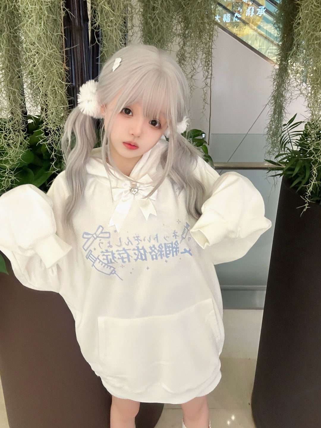 Jirai Kei Hoodie Tenshi Kaiwai Hoodie With Ribbon 32346:408720