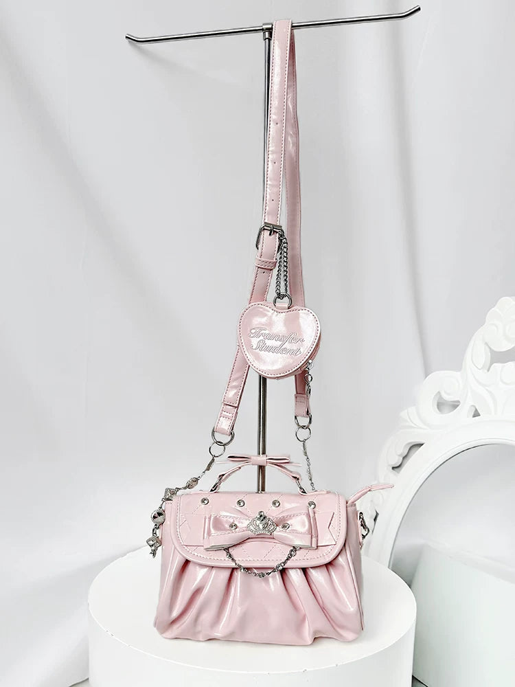 Jirai Kei Handle Crossbody Bag, Adjustable Bag Strap 45110:839388