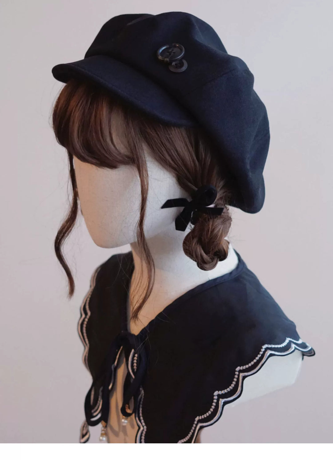 Handmade Beret Autumn-Winter Cloud Beret Duckbill Cap Multicolor 28948:332688 28948:332688