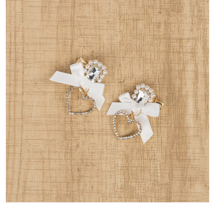 Jirai Kei Mini Hair Clips, Bow and Pompom Styles 44464:816494