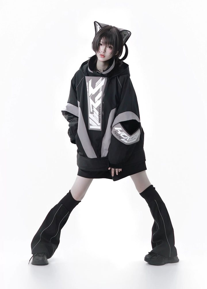 Tenshi Kaiwai Outfit, Windproof Jacket with Fleece Underlayer 44467:809412