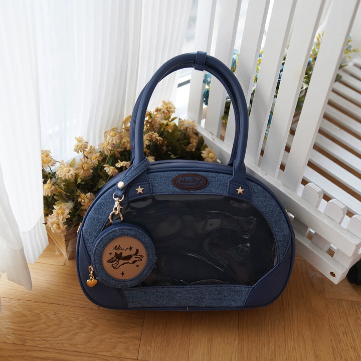 Adorable Itabag Dog Frisbee Crossbody Bag Embroidered Bag 38892:642378