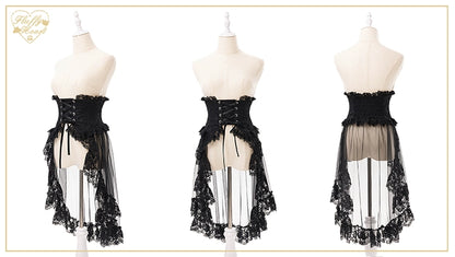 Jirai Kei Dress Decorative Waist Cincher Overskirt (2XL L M S XL) 36968:545206