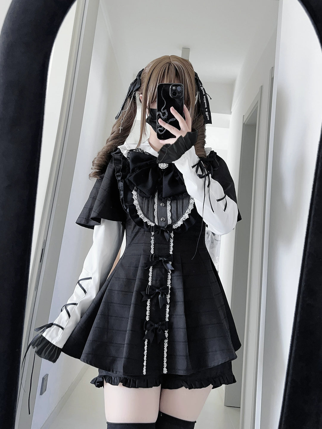 Jirai Kei Dress Set, Detachable Sleeves 45130:837192