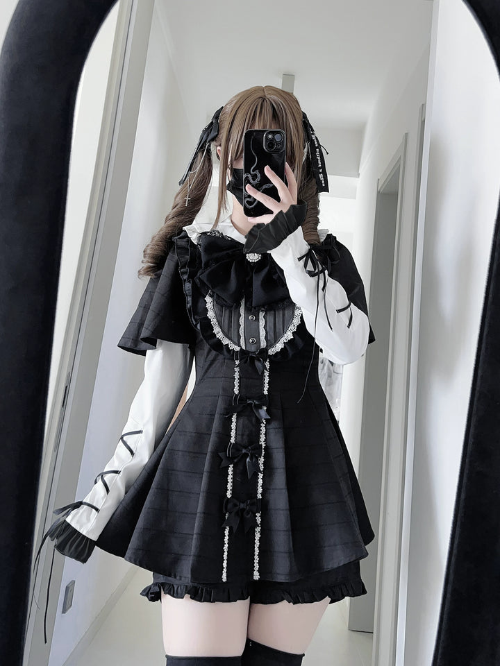 Jirai Kei Dress Set, Detachable Sleeves 45130:837192