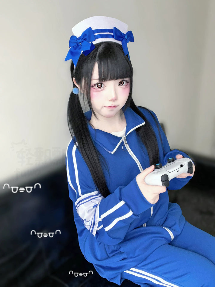 Jersey Jacket Outfit, Elastic-Waisted Pants 44853:826415