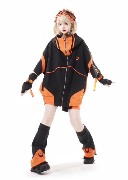 Jirai Kei Outfit Set Short Sleeve Sports Clothing Set 36794:546122