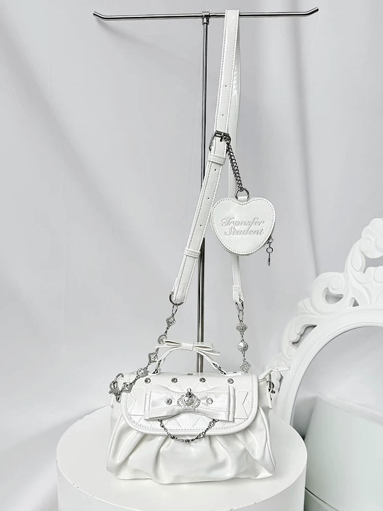 Jirai Kei Handle Crossbody Bag, Adjustable Bag Strap 45110:839387