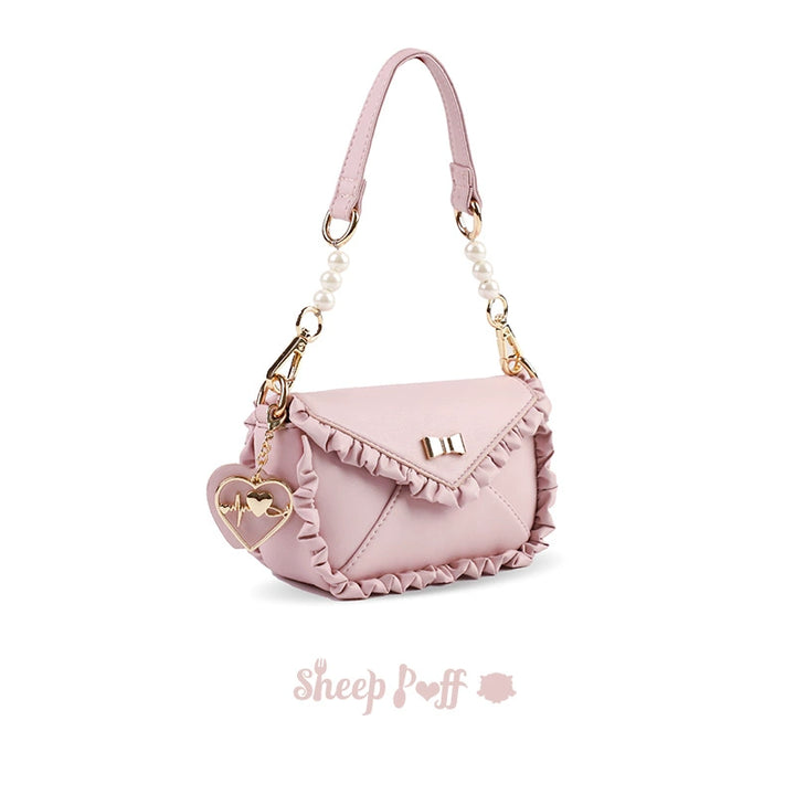 Jirai Kei Lolita Bag Sweet Girly Bow Multicolored Solid Bag 22032:362492 22032:362492