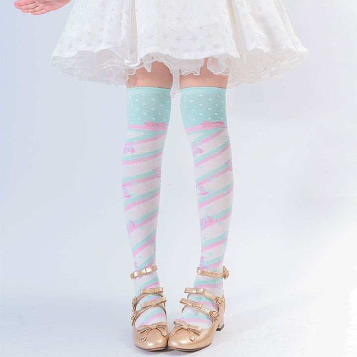 Lolita Japanese Socks Autumn Winter Knee Slim Socks 22794:339616 22794:339616