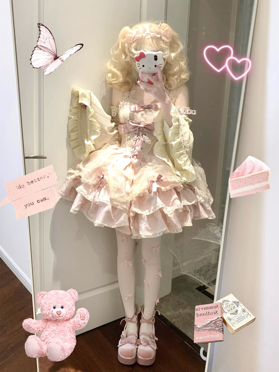 Ballet Lolita Dress Subculture Gyaru Lolita Dress 35312:493060