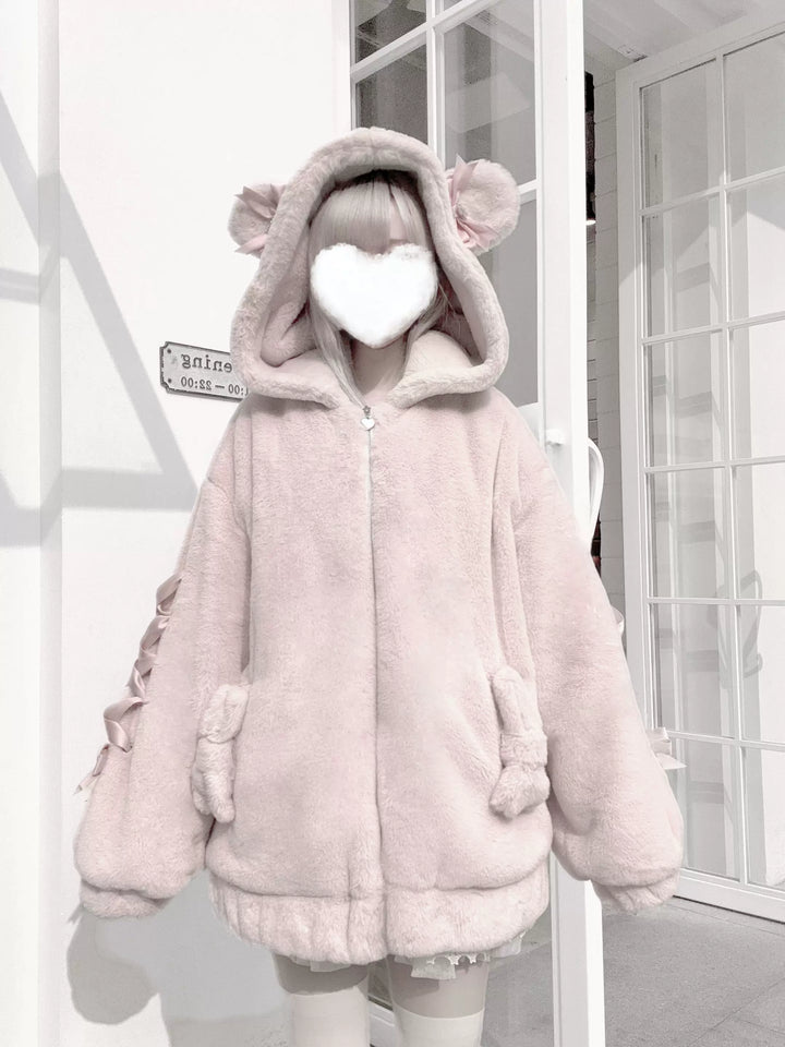 Ryousangata Style Winter Coat, Bear Ear Hood 44414:807522