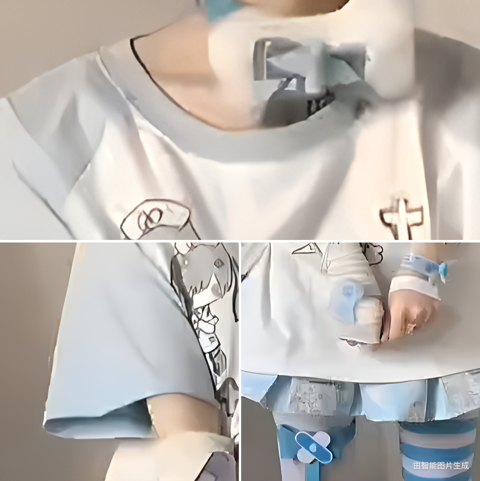 Summer Tenshi Kaiwai T-shirt, Front Nurse Print 45472:850140
