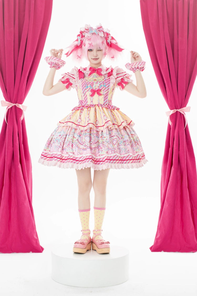 Sweet Lolita Dress Lolita Salopette JSK Set Multicolors 36482:552116 36482:552116