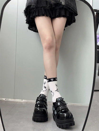 Jirai Kei Punk Fashion Cross Platform Shoes 4Colors 28958:344052