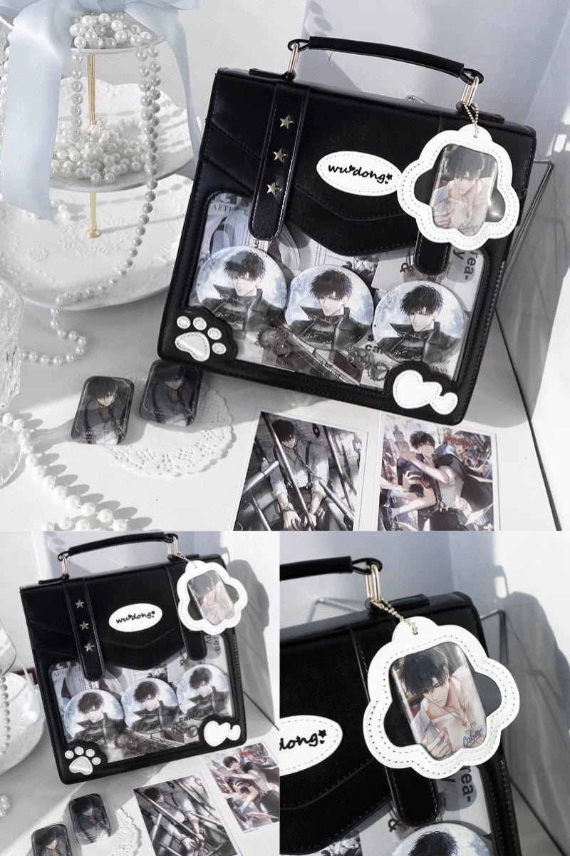Cat Paw Ita Bag, Backpack with Clear Window 45421:848421