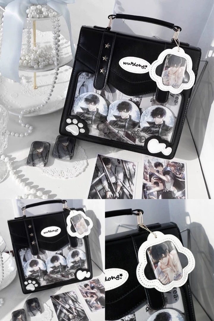 Cat Paw Ita Bag, Backpack with Clear Window 45421:848421