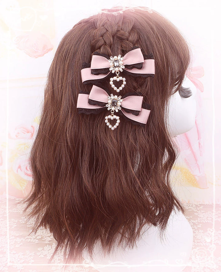 Jirai Kei Hair Clips Sweet Lace Barrettes Hair Accessory 38106:583004