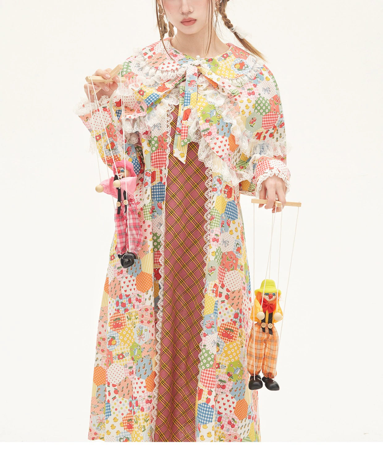 Lolita Dress Kawaii Kidcore Dress Retro Cartoon Dress 36154:543008