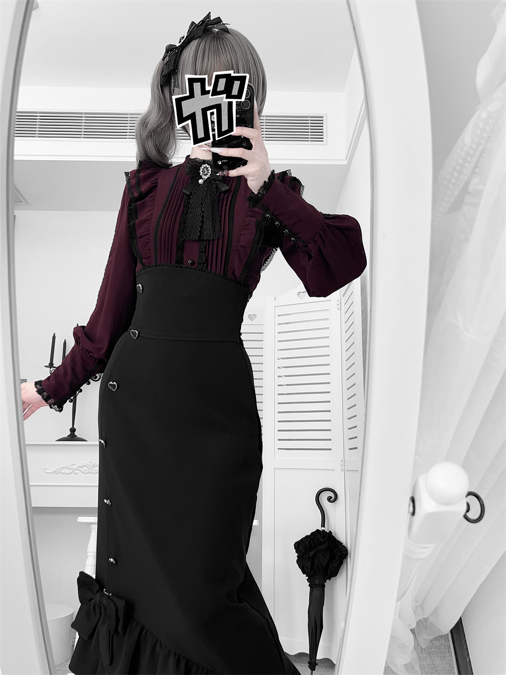 Jirai Kei Ankle-length Mermaid Skirt, Workwear 43985:791710