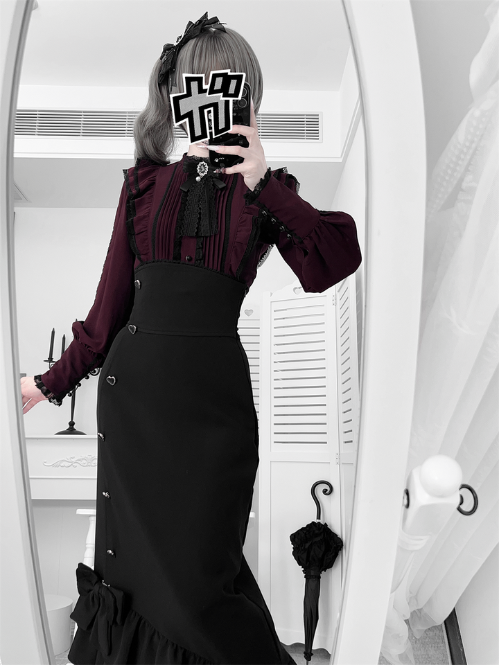 Jirai Kei Ankle-length Mermaid Skirt, Workwear 43985:791710