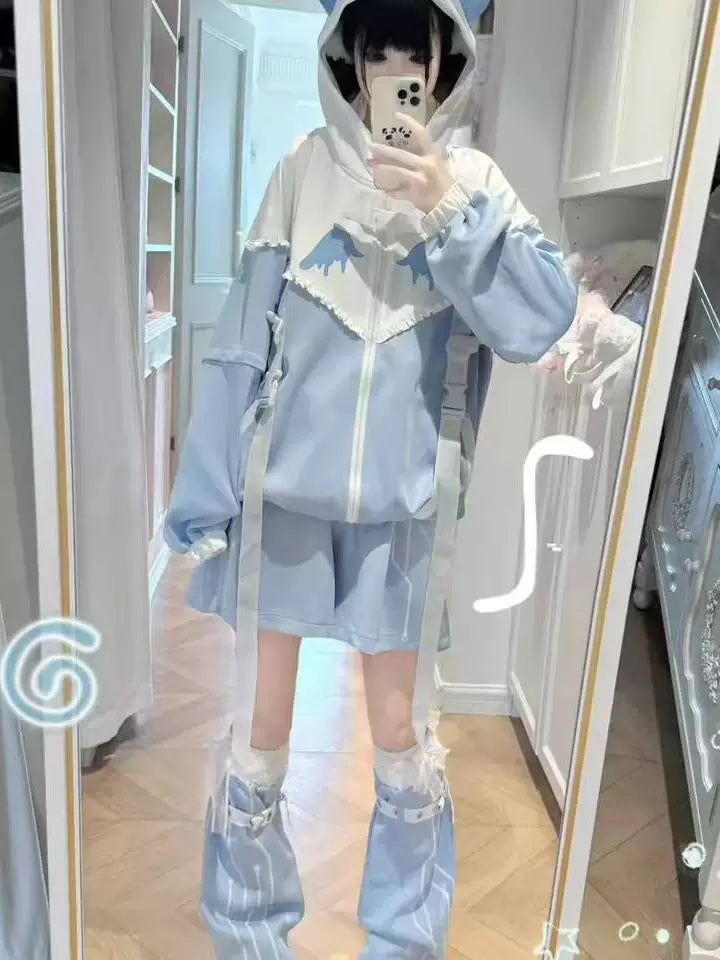 Tenshi Kaiwai Jacket and Shorts, Detachable Sleeves 44011:797004