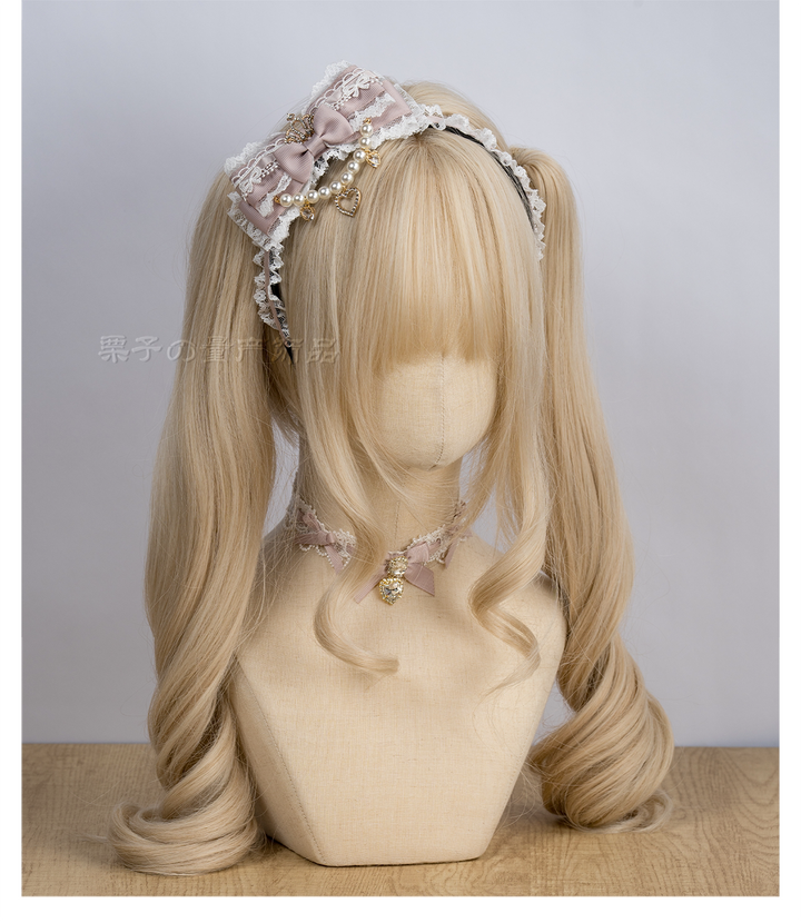 Jirai Kei Headband, Mini Crown & Rhinestone Pendant 44955:838718